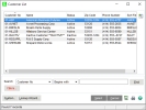 Customer List with filtered records