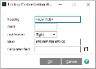 Lookup Customization Wizard - New Field window